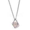 Non-Tarnish 3Pcs 3 Sizes Stainless Steel Macrame Pouch Empty Stone Holder for Necklace Makings NJEW-JN04821-3