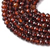 Natural Orange Garnet Beads Strands G-K366-F01-4x3mm-4