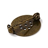 Brass Brooch Pin Findings X-KK-D266-01AB-2