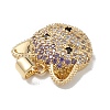 Brass Micro Pave Cubic Zirconia Pendants KK-M240-03-5