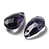 Faceted Teardrop Glass Pendants GLAA-O008-A02-3