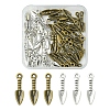 60Pcs 2 Colors Tibetan Style Alloy Pendants TIBEP-FS0001-23-1