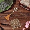 12Pcs 3 Colors Alloy Filigree Joiners Findings FIND-CA0004-94-4