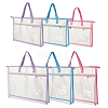6Pcs 6 Styles Rectangle PVC File Pockets ABAG-GO0001-04-1