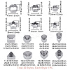30Pcs 10 Styles Stainless Steel Cookie Cutters DIY-WH0591-098-3