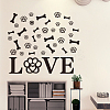 Translucent PVC Self Adhesive Wall Stickers STIC-WH0015-331-1