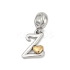 Brass European Dangle Charms KK-Z097-01Z-GP-1