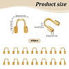 400Pcs Brass Wire Guardian and Protectors KK-LP0001-21G-2