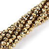 Electroplate Glass Beads Strands LS-EGLA-T027-01G-2