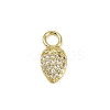 Brass Micro Pave Cubic Zirconia Pendants KK-M322-48G-01-1