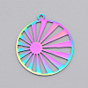 Ion Plating(IP) 201 Stainless Steel Pendants STAS-T056-LA500-1
