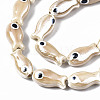 Handmade Porcelain Ceramic Beads Strands PORC-T006-03K-3