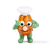Handmade Lampwork Cartoon Chef Display Decorations LAMP-T025-12C-1
