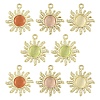 8Pcs 4 Colors Alloy Cat Eye Pendants FIND-YW0010-88-1