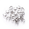 Tarnish Resistant 201 Stainless Steel Snap on Bails STAS-I101-41C-P-2