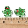 Christmas Transparent Glass Beads Strands LAMP-M021-02F-4