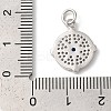 Rack Plating Brass Cubic Zirconia Pendants KK-Z056-26P-3