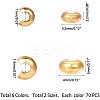 Brass Crimp Beads Covers KK-PH0036-09-2