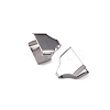 Unicraftale 200Pcs 304 Stainless Steel Folding Crimp Ends STAS-UN0037-49-3