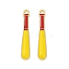 Alloy Enamel Pendants ENAM-V001-01I-G-1