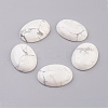 Natural Howlite Flat Back Cabochons G-G741-22x30mm-19-1