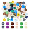 80Pcs 2-Hole Porcelain Buttons PORC-PJ0001-02C-1