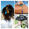 28Pcs 14 Colors Polyester Tassel Big Pendants Decorations HJEW-TA0001-07-8