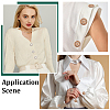 40Pcs 2 Colors Alloy Rhinestone Shank Buttons BUTT-ME0001-29-5