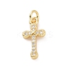 Brass Micro Pave Cubic Zirconia Pendants KK-C012-49G-1