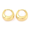 Oval Brass Huggie Hoop Earrings for Women EJEW-M255-02G-1