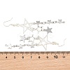 304 Stainless Steel Star Dangle Earrings EJEW-TA00624-2