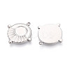 304 Stainless Steel Pendant Cabochon Settings LS-STAS-T065-93P-2