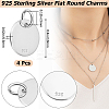 4Pcs 925 Sterling Silver Pendants STER-BBC0005-37B-2