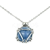 Tarnish Resistant 304 Stainless Steel Macrame Pouch Braided Gemstone Holder NJEW-JN04468-01-2