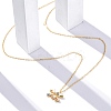 925 Sterling Silver Colorful Cubic Zirconia Constellation Pendant Cable Chain Necklaces for Women STER-R009-01G-12-2