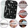 50Pcs Glitter Heart Holographic Plastic Yin-yang Zip Top Gift Bags OPP-YW0001-09A-6