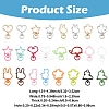 16Pcs 8 Styles Alloy Swivel Snap Hook Clasps FIND-YW0009-26-3