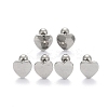 Tarnish Resistant 201 Stainless Steel Barbell Cartilage Earrings EJEW-R147-41-2