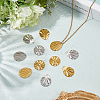 48Pcs 6 Styles 304 Stainless Steel Pendants STAS-BBC0007-62-3