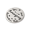 Anti-Tarnish 201 Stainless Steel Pendants STAS-R002-01P-24-2