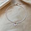 Imitation Pearl Beaded Pendant Necklaces WGB7F3C-19-1