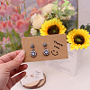 Rectangle Paper Earring Display Cards CDIS-A008-01C-1