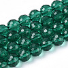 Transparent Glass Bead Strands GLAA-R095-8mm-38-1