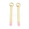 Brass Enamel Pendants KK-G416-36G-03-1
