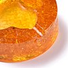 Resin with Natural Citrine Chip Stones Ashtray DJEW-F015-05H-2