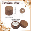 Round Wooden Single Ring Storage Boxes with Velvet Inside AJEW-WH0513-26B-2