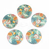 Fruit Seris Printed Wood Pendants WOOD-S045-103A-04-1