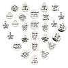72 Pcs 12 Styles Tibetan Style Alloy Pendants PALLOY-SC0003-31AS-1