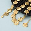 Beach 304 Stainless Steel Sea Animals Link Chain Necklaces for Women NJEW-G178-04G-02-1
