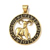 Brass Pendants KK-L243-31AG-2